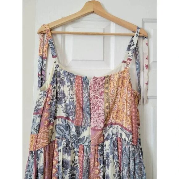 Lane bryant Sweetheart-Neck Tie-Shoulder Midi Dress 18 NWT - Picture 8 of 11